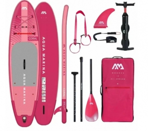 Сапборд надувной Aquamarina CORAL с веслом 310x78x12см