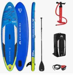 Сапборд надувной Aquamarina BEAST с веслом 320x81x15см